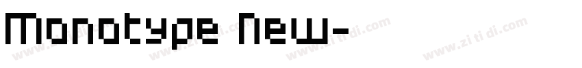 Monotype New字体转换